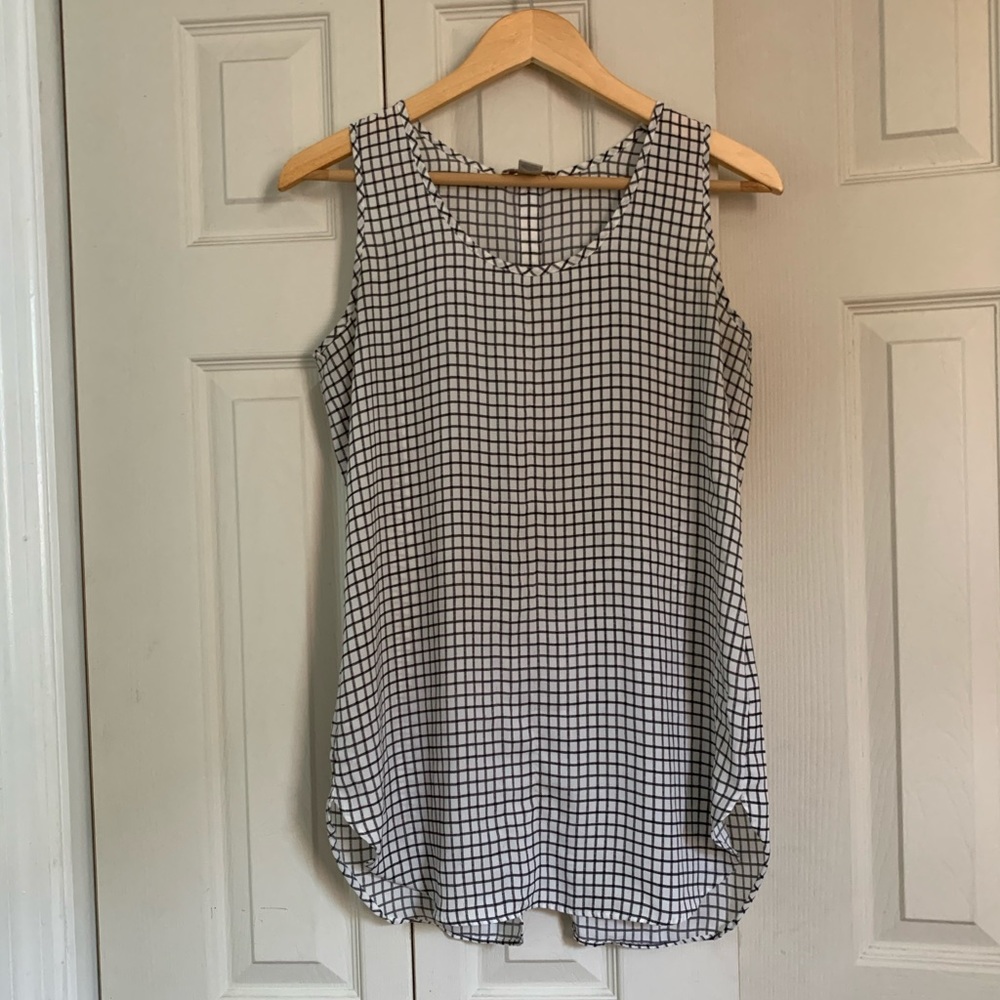 LOFT Sheer Sleeveless Tunic XS